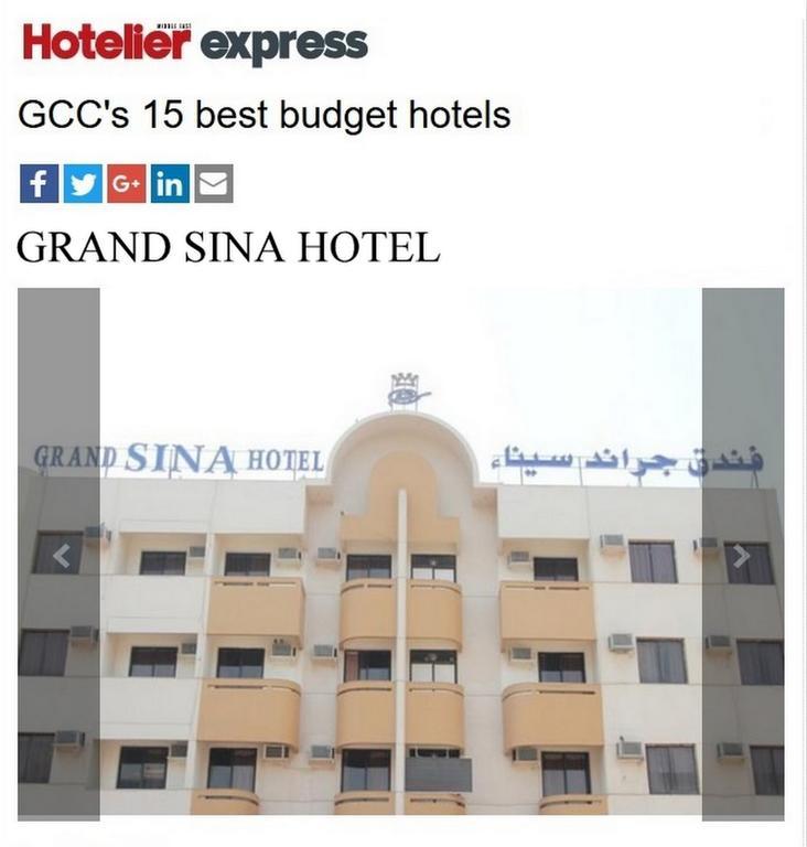 Grand Sina Hotel Dubai Eksteriør billede